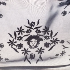 Versace Black Mesh Vintage Shoulder Bag For Women -Versace Official Website luxury women versace used handbags p97807 005