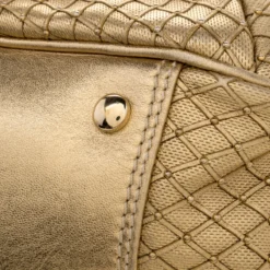 Versace Gold Leather Studded Frame Satchel For Women -Versace Official Website luxury women versace used handbags p98603 013