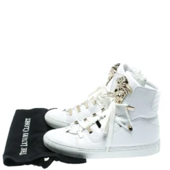 Versace White Leather Medusa High Top Sneakers Size 39 For Women 15 Versace White Leather Medusa High Top Sneakers Size 39 For Women -Versace Official Website luxury women versace used shoes p174741 008 scaled