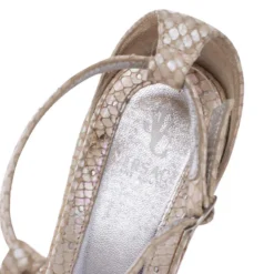 Versace White Python T Ankle Strap Sandals Size 36 For Women -Versace Official Website luxury women versace used shoes p241540 004