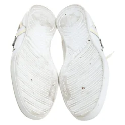 Versace Multicolor Mesh, Leather And Patent Leather Medusa Logo Low Top Sneaker Size 40.5 For Women -Versace Official Website luxury women versace used shoes p259515 002