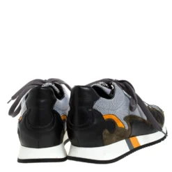 Versace Multicolor Mesh, Leather And Suede Medusa Logo Low Top Sneaker Size 42 For Women -Versace Official Website luxury women versace used shoes p279058 005