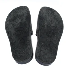 Versace Black Rubber Medusa Flat Slides Size 36 For Women -Versace Official Website luxury women versace used shoes p316942 001