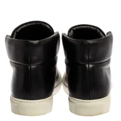 Versace Black Leather Palazzo Medusa High Top Sneakers Size 36 For Women 12 Versace Black Leather Palazzo Medusa High Top Sneakers Size 36 For Women -Versace Official Website luxury women versace used shoes p328771 003