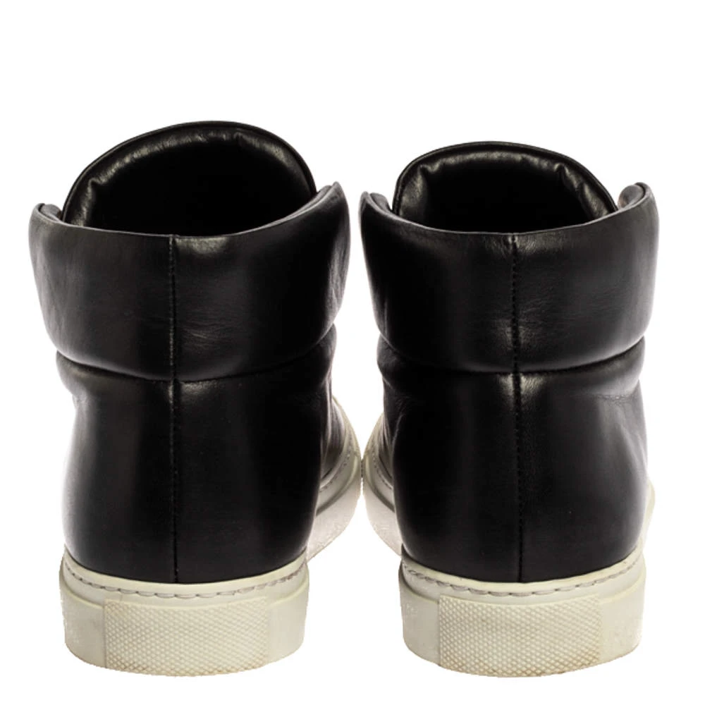 Versace Black Leather Palazzo Medusa High Top Sneakers Size 36 For Women 5 Versace Black Leather Palazzo Medusa High Top Sneakers Size 36 For Women - Image 5