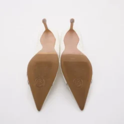 Versace White Patent Leather Pumps Size 40 For Women -Versace Official Website luxury women versace used shoes p37466 005