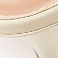 Versace Off White Patent Leather Slingback Sandals Size 40 For Women -Versace Official Website luxury women versace used shoes p390681 010