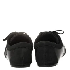 Versace Black Suede And Soft Leather Medusa Lace Up Sneakers Size 39 For Women -Versace Official Website luxury women versace used shoes p445878 002