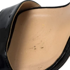 Versace Black/Red Patent Leather And Leather Slingback Sandals Size 39 For Women -Versace Official Website luxury women versace used shoes p463424 003