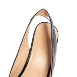 Versace Black Patent Leather Wedge Sandals Size 39 For Women 14 Versace Black Patent Leather Wedge Sandals Size 39 For Women -Versace Official Website luxury women versace used shoes p465407 003