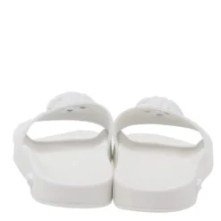 Versace White Rubber Medusa Slides Sandals Size 37 For Women -Versace Official Website luxury women versace used shoes p535921 1637039248 003