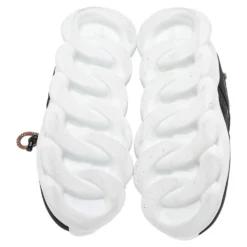 Versace Black Mesh And Nubuck Chain Reaction Sneakers Size 39 For Women 13 Versace Black Mesh And Nubuck Chain Reaction Sneakers Size 39 For Women -Versace Official Website luxury women versace used shoes p559610 004