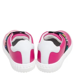 Versace Pink Leather Slip-On Sneakers Size 36 For Women -Versace Official Website luxury women versace used shoes p560534 006