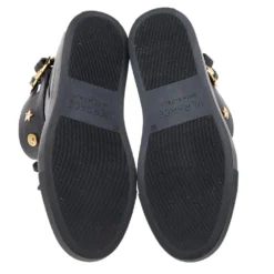 Versace Black Leather Buckle Medusa High Top Sneakers Size 37 For Women 13 Versace Black Leather Buckle Medusa High Top Sneakers Size 37 For Women -Versace Official Website luxury women versace used shoes p585240 008