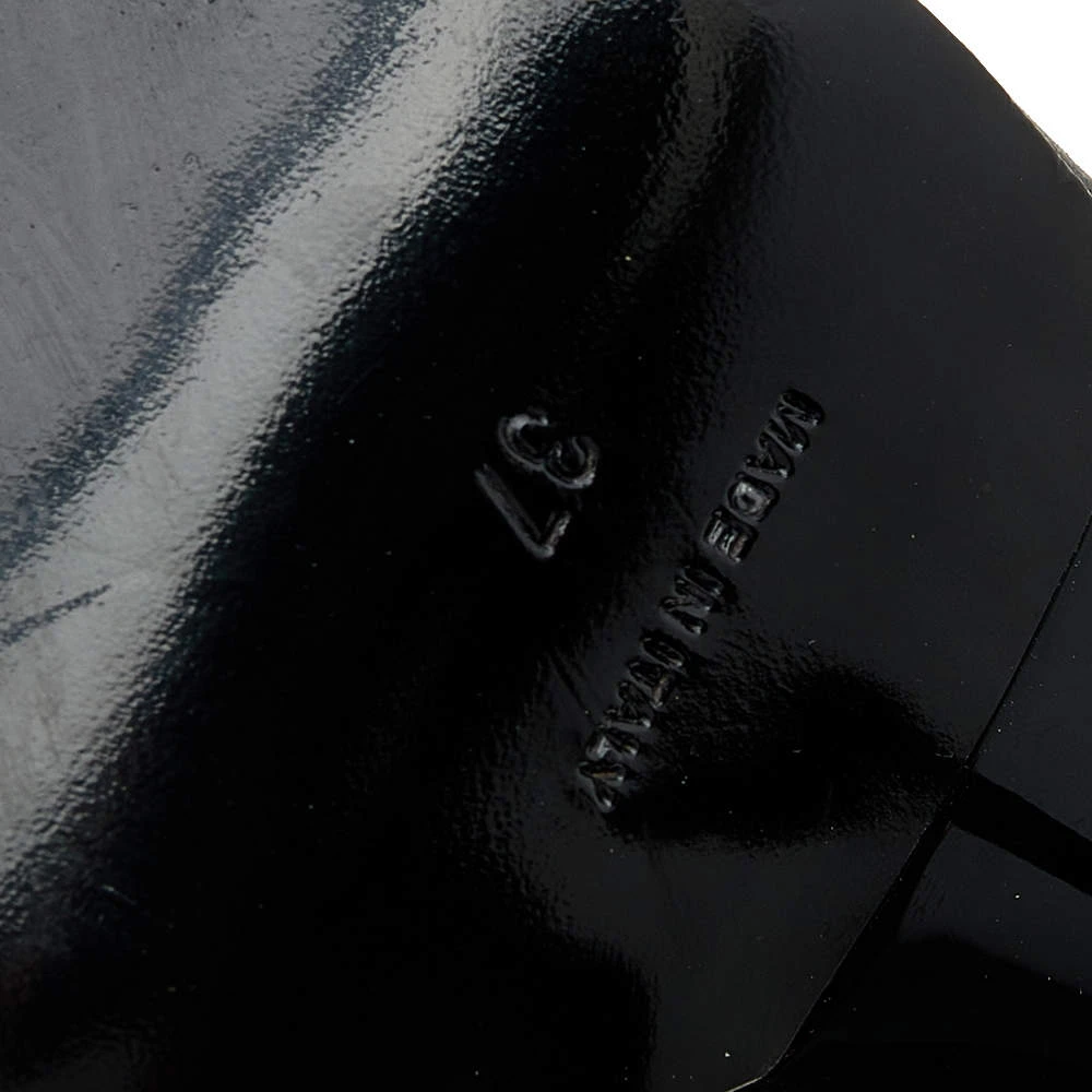 Versace Black Leather Medusa Safety Pin Ankle Cuff Sandals Size 37 For Women 8 Versace Black Leather Medusa Safety Pin Ankle Cuff Sandals Size 37 For Women - Image 8