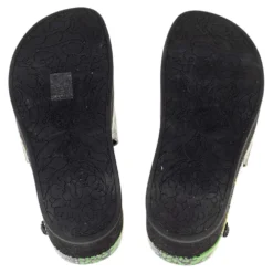 Versace Multicolor Flower Print Patent Leather Medusa Slide Sandals Size 39 For Women -Versace Official Website luxury women versace used shoes p609953 006