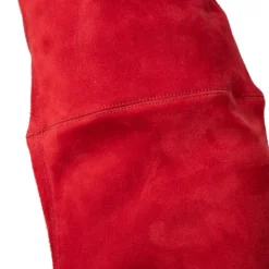 Versace Red Suede Platform Over The Knee Boots Size 39 For Women -Versace Official Website luxury women versace used shoes p616738 011