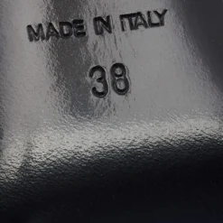 Versace Black Leather Medusa Embellished Pointed Toe Pumps Size 38 For Women -Versace Official Website luxury women versace used shoes p652004 009