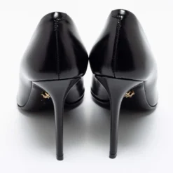 Versace Black Patent Leather Medusa Pumps Size 37 For Women -Versace Official Website luxury women versace used shoes p681750 004