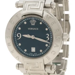 Versace Black Stainless Steel Reve Women's Wristwatch 35 Mm For Women -Versace Official Website luxury women versace used watches p121105 0003