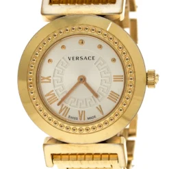 Versace Gold Tone Stainless Steel Vanity P5Q Women's Wristwatch 35 Mm For Women -Versace Official Website luxury women versace used watches p137299 0003