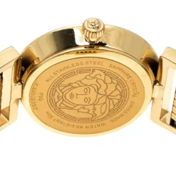 Versace Gold Tone Stainless Steel Vanity P5Q Women's Wristwatch 35 Mm For Women -Versace Official Website luxury women versace used watches p137299 0004