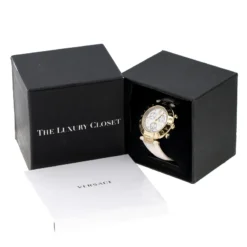 Versace White Mother Of Pearl Gold Plated Steel Aion 68C Women's Wristwatch 40 Mm For Women -Versace Official Website luxury women versace used watches p138518 006