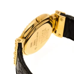 Gianni Versace Signature Medusa Gold Plated Leather Women's Wristwatch 30MM For Women -Versace Official Website luxury women versace used watches p158078 0006