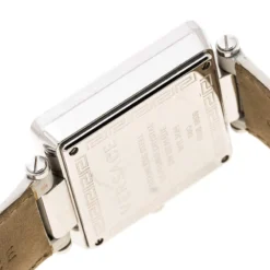 Versace White Stainless Steel Reve Carre 88Q Chronograph Women's Wristwatch 36 Mm For Women -Versace Official Website luxury women versace used watches p168691 004