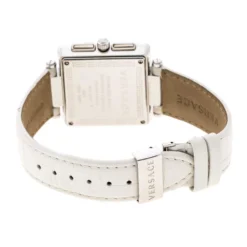 Versace White Stainless Steel Reve Carre 88Q Chronograph Women's Wristwatch 36 Mm For Women -Versace Official Website luxury women versace used watches p168691 007