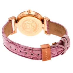 Versace Purple Gold Tone Stainless Steel Vanity P5Q Women's Wristwatch 35 Mm For Women 12 Versace Purple Gold Tone Stainless Steel Vanity P5Q Women's Wristwatch 35 Mm For Women -Versace Official Website luxury women versace used watches p176645 007