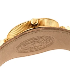 Versace Rose Gold Plated Stainless Steel V Signature VLA Women's Wristwatch 35 Mm For Women -Versace Official Website luxury women versace used watches p204565 005