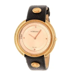 Versace Rose Gold Plated Stainless Steel Thea VA7 Women's Wristwatch 39 Mm For Women
