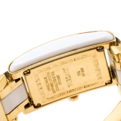 Versace White Ceramic Gold Stainless Steel Diamonds Era 70Q Women's Wristwatch 24 Mm For Women -Versace Official Website luxury women versace used watches p230816 003
