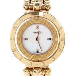 Versace Eon Gold Plated Steel Womens Wristwatch 25M For Women