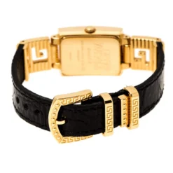 Gianni Versace Black Gold Plated Signature Medusa 7009017 Women's Wristwatch 20 Mm For Women -Versace Official Website luxury women versace used watches p235197 003