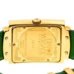 Gianni Versace Green Gold Plated Signature Medusa 7066927 Women's Wristwatch 28 Mm For Women -Versace Official Website luxury women versace used watches p235204 001