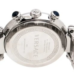 Versace Black Stainless Steel Reve 68C Chronograph Women's Wristwatch 40 Mm For Women -Versace Official Website luxury women versace used watches p243146 002