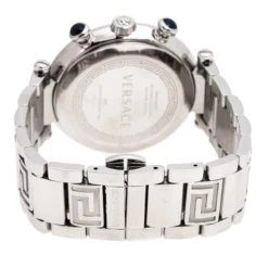 Versace Black Stainless Steel Reve 68C Chronograph Women's Wristwatch 40 Mm For Women -Versace Official Website luxury women versace used watches p243146 007