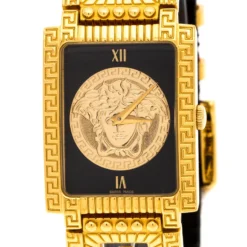Versace Black 18K Yellow Gold Plated Stainless Steel Signature Medusa Women's Wristwatch 25 Mm For Women 10 Versace Black 18K Yellow Gold Plated Stainless Steel Signature Medusa Women's Wristwatch 25 Mm For Women -Versace Official Website luxury women versace used watches p243183 006