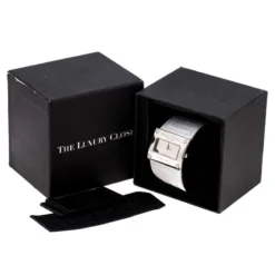 Gianni Versace Silver Stainless Steel V-Couture 71O Women's Wristwatch 40MM For Women -Versace Official Website luxury women versace used watches p243340 008