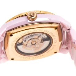 Versace Mother Of Pearl Pink Ceramic Pink Sapphire Rose Gold Plated Stainless Steel DV One A360022 Women's Wristwatch 40 Mm For Women -Versace Official Website luxury women versace used watches p246455 007