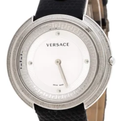 Versace Silver Stainless Steel Thea A7Q Women's Wristwatch 39MM For Women -Versace Official Website luxury women versace used watches p250953 004
