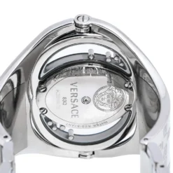 Versace Silver Stainless Steel Diamonds Eclissi 83Q Women's Wristwatch 39 Mm For Women -Versace Official Website luxury women versace used watches p299195 002
