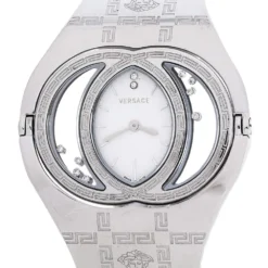 Versace Silver Stainless Steel Diamonds Eclissi 83Q Women's Wristwatch 39 Mm For Women -Versace Official Website luxury women versace used watches p299195 005
