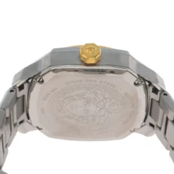 Versace Blue Two-Tone Stainless Steel Dylos VQD140016 Women's Wriswatch 35 Mm For Women -Versace Official Website luxury women versace used watches p306669 006