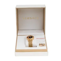 Versace Black Rose Gold Plated Stainless Steel Venus VDA040014 Women's Wristwatch 33 Mm For Women -Versace Official Website luxury women versace used watches p306828 002