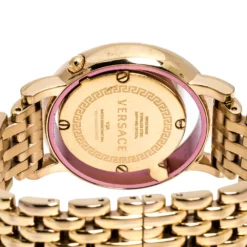 Versace Black Rose Gold Plated Stainless Steel Venus VDA040014 Women's Wristwatch 33 Mm For Women -Versace Official Website luxury women versace used watches p306828 004
