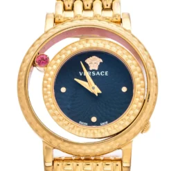 Versace Black Rose Gold Plated Stainless Steel Venus VDA040014 Women's Wristwatch 33 Mm For Women -Versace Official Website luxury women versace used watches p306828 008