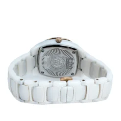 Versace White Mother Of Pearl White Ceramic Rose Gold Plated Stainless Steel DV One 63Q Women's Wristwatch 35 Mm For Women -Versace Official Website luxury women versace used watches p310293 001